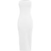 imageCRZ YOGA Butterluxe Tube Top Midi Dress for Women  Bodycon Strapless Off Shoulder Casual Party Outfits with PaddedWhite