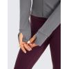 imageCRZ YOGA Butterluxe Waist Length Jackets for Women  Full Zip Athletic Track Tops with Thumb Holes PocketsDark Carbon