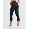 imageCRZ YOGA Butterluxe Workout Capri Leggings Pockets 21  High Waisted Gym Athletic Womens Crop YogaBlack Tie Dye Flowers