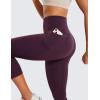 imageCRZ YOGA Butterluxe Workout Capri Leggings Pockets 21  High Waisted Gym Athletic Womens Crop YogaDeep Purple