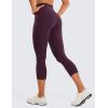 imageCRZ YOGA Butterluxe Workout Capri Leggings Pockets 21  High Waisted Gym Athletic Womens Crop YogaDeep Purple