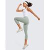 imageCRZ YOGA Butterluxe Workout Capri Leggings Pockets 21  High Waisted Gym Athletic Womens Crop YogaGreen Palm Court