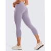 imageCRZ YOGA Butterluxe Workout Capri Leggings Pockets 21  High Waisted Gym Athletic Womens Crop YogaLavender Mist