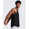 imageCRZ YOGA Cloudweight Workout Tank Tops for Men  Comfy Lightweight Quick Dry Sleeveless Muscle Athletic ShirtsBlack