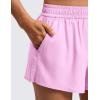 imageCRZ YOGA Drapey Flowy Athletic Shorts for Women 25  Relaxed Fit High Waisted Tennis Workout RunningVita Pink