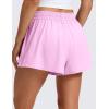 imageCRZ YOGA Drapey Flowy Athletic Shorts for Women 25  Relaxed Fit High Waisted Tennis Workout RunningVita Pink