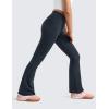 imageCRZ YOGA Girls Butterluxe Crossover Waist Yoga Flare Leggings  Dance Casual Athletic Pants Bell Bottoms Kids TeenTrue Navy