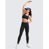 imageCRZ YOGA Girls Butterluxe Full Length Yoga Leggings  Athletic Sports Casual Pants High Waist Tights Kids TeenBlack