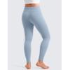 imageCRZ YOGA Girls Butterluxe Full Length Yoga Leggings  Athletic Sports Casual Pants High Waist Tights Kids TeenCambric Blue