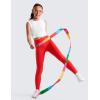imageCRZ YOGA Girls Butterluxe Full Length Yoga Leggings  Athletic Sports Casual Pants High Waist Tights Kids TeenDeep Red