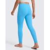 imageCRZ YOGA Girls Butterluxe Full Length Yoga Leggings  Athletic Sports Casual Pants High Waist Tights Kids TeenKayak Blue