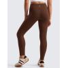 imageCRZ YOGA Girls Butterluxe Full Length Yoga Leggings  Athletic Sports Casual Pants High Waist Tights Kids TeenLava Brown