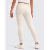 imageCRZ YOGA Girls Butterluxe Full Length Yoga Leggings  Athletic Sports Casual Pants High Waist Tights Kids TeenMilky White