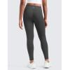 imageCRZ YOGA Girls Butterluxe Full Length Yoga Leggings  Athletic Sports Casual Pants High Waist Tights Kids TeenMysterious Grey