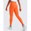 imageCRZ YOGA Girls Butterluxe Full Length Yoga Leggings  Athletic Sports Casual Pants High Waist Tights Kids TeenNeon Orange