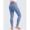 imageCRZ YOGA Girls Butterluxe Full Length Yoga Leggings  Athletic Sports Casual Pants High Waist Tights Kids TeenOasis Blue