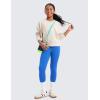 imageCRZ YOGA Girls Butterluxe Full Length Yoga Leggings  Athletic Sports Casual Pants High Waist Tights Kids TeenSparkle Blue