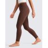imageCRZ YOGA Girls Butterluxe Yoga Leggings with Pockets  Athletic Sports Casual Pants High Waist Tights Kids TeenCoffee Brown