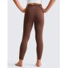 imageCRZ YOGA Girls Butterluxe Yoga Leggings with Pockets  Athletic Sports Casual Pants High Waist Tights Kids TeenCoffee Brown