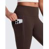 imageCRZ YOGA Girls Butterluxe Yoga Leggings with Pockets  Athletic Sports Casual Pants High Waist Tights Kids TeenHot Fudge Brown