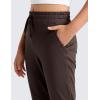 imageCRZ YOGA Girls Cloud Jersey Casual Joggers  Lounge High Waist Pants with Pockets Drawstring Kids TeenHot Fudge Brown