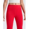 imageCRZ YOGA Girls Matte Thermal Fleece Lined Full Length Leggings  Casual Athletic High Waist Pants Winter Warm Kids TeenAurora Red