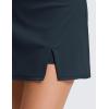 imageCRZ YOGA High Rise Front Slit Golf Skirts for Women  Mini Aline Tennis Casual Skort with Builtin Shorts Side PocketsTrue Navy