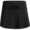 imageCRZ YOGA High Waisted Skirty Board Shorts for Women  Flowy Overlay Swim Skorts Bathing Suit Bottoms with Brief LinerBlack