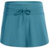 imageCRZ YOGA High Waisted Skirty Board Shorts for Women  Flowy Overlay Swim Skorts Bathing Suit Bottoms with Brief LinerSapphire Blue