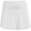 imageCRZ YOGA High Waisted Skirty Board Shorts for Women  Flowy Overlay Swim Skorts Bathing Suit Bottoms with Brief LinerWhite