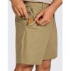 imageCRZ YOGA Mens All Day Comfy Golf Shorts  79 Stretch Lightweight Flat Front for Casual Work with PocketsArtifact Brown