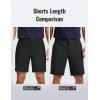 imageCRZ YOGA Mens All Day Comfy Golf Shorts  79 Stretch Lightweight Flat Front for Casual Work with PocketsBlack