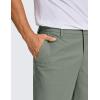 imageCRZ YOGA Mens All Day Comfy Golf Shorts  79 Stretch Lightweight Flat Front for Casual Work with PocketsGrey Sage