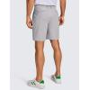 imageCRZ YOGA Mens All Day Comfy Golf Shorts  79 Stretch Lightweight Flat Front for Casual Work with PocketsGull Gray