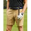 imageCRZ YOGA Mens All Day Comfy Golf Shorts  79 Stretch Lightweight Flat Front for Casual Work with PocketsKhaki Sand