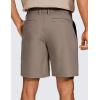 imageCRZ YOGA Mens All Day Comfy Golf Shorts  79 Stretch Lightweight Flat Front for Casual Work with PocketsNomad Grey