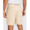 imageCRZ YOGA Mens All Day Comfy Golf Shorts  79 Stretch Lightweight Flat Front for Casual Work with PocketsRaw Linen