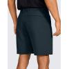imageCRZ YOGA Mens All Day Comfy Golf Shorts  79 Stretch Lightweight Flat Front for Casual Work with PocketsTrue Navy