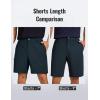 imageCRZ YOGA Mens All Day Comfy Golf Shorts  79 Stretch Lightweight Flat Front for Casual Work with PocketsTrue Navy