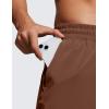 imageCRZ YOGA Mens Linerless Workout Shorts 5  Lightweight Quick Dry for Running Sports Athletic Gym with PocketsCoffee Brown