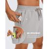 imageCRZ YOGA Mens Linerless Workout Shorts 5  Lightweight Quick Dry for Running Sports Athletic Gym with PocketsDark Chrome