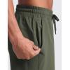 imageCRZ YOGA Mens Linerless Workout Shorts 5  Lightweight Quick Dry for Running Sports Athletic Gym with PocketsDark Olive