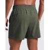 imageCRZ YOGA Mens Linerless Workout Shorts 5  Lightweight Quick Dry for Running Sports Athletic Gym with PocketsDark Olive