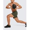 imageCRZ YOGA Mens Linerless Workout Shorts 5  Lightweight Quick Dry for Running Sports Athletic Gym with PocketsDark Olive