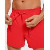 imageCRZ YOGA Mens Linerless Workout Shorts 5  Lightweight Quick Dry for Running Sports Athletic Gym with PocketsDeep Red