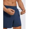 imageCRZ YOGA Mens Linerless Workout Shorts 5  Lightweight Quick Dry for Running Sports Athletic Gym with PocketsElectric Blue