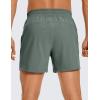 imageCRZ YOGA Mens Linerless Workout Shorts 5  Lightweight Quick Dry for Running Sports Athletic Gym with PocketsGrey Sage