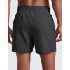 imageCRZ YOGA Mens Linerless Workout Shorts 5  Lightweight Quick Dry for Running Sports Athletic Gym with PocketsInk Gray