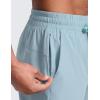 imageCRZ YOGA Mens Linerless Workout Shorts 5  Lightweight Quick Dry for Running Sports Athletic Gym with PocketsLight Grayish Blue