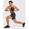 imageCRZ YOGA Mens Linerless Workout Shorts 5  Lightweight Quick Dry for Running Sports Athletic Gym with PocketsMelanite